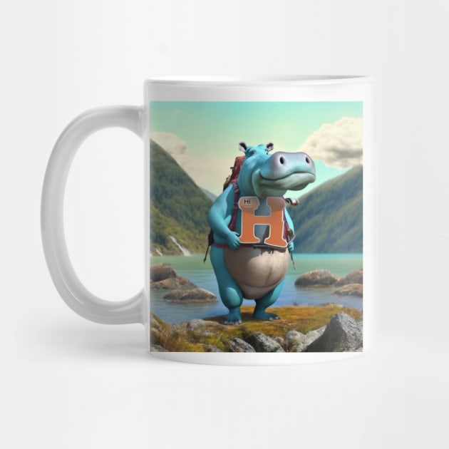 Letter H for Hiking Hippo from AdventuresOfSela by Parody-is-King